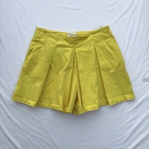 Maeve by Anthropologie Sz 12 Pleated Tennis Skort Bright Yellow